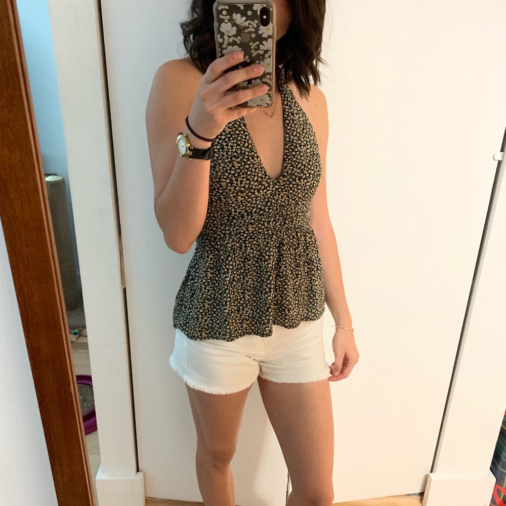 AE floral halter top